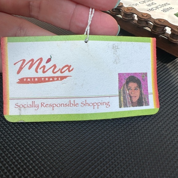 Bicycle Chain Recycled 3 Tier Hanging Picture Frame Approx. 17” x 3.75” x 3.75” - Picture 5 of 7